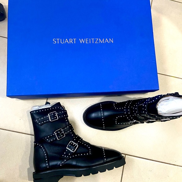 Stuart Wietzmans studded boots,   Authentic not copy, Leather, stylish, classic - Picture 2 of 9